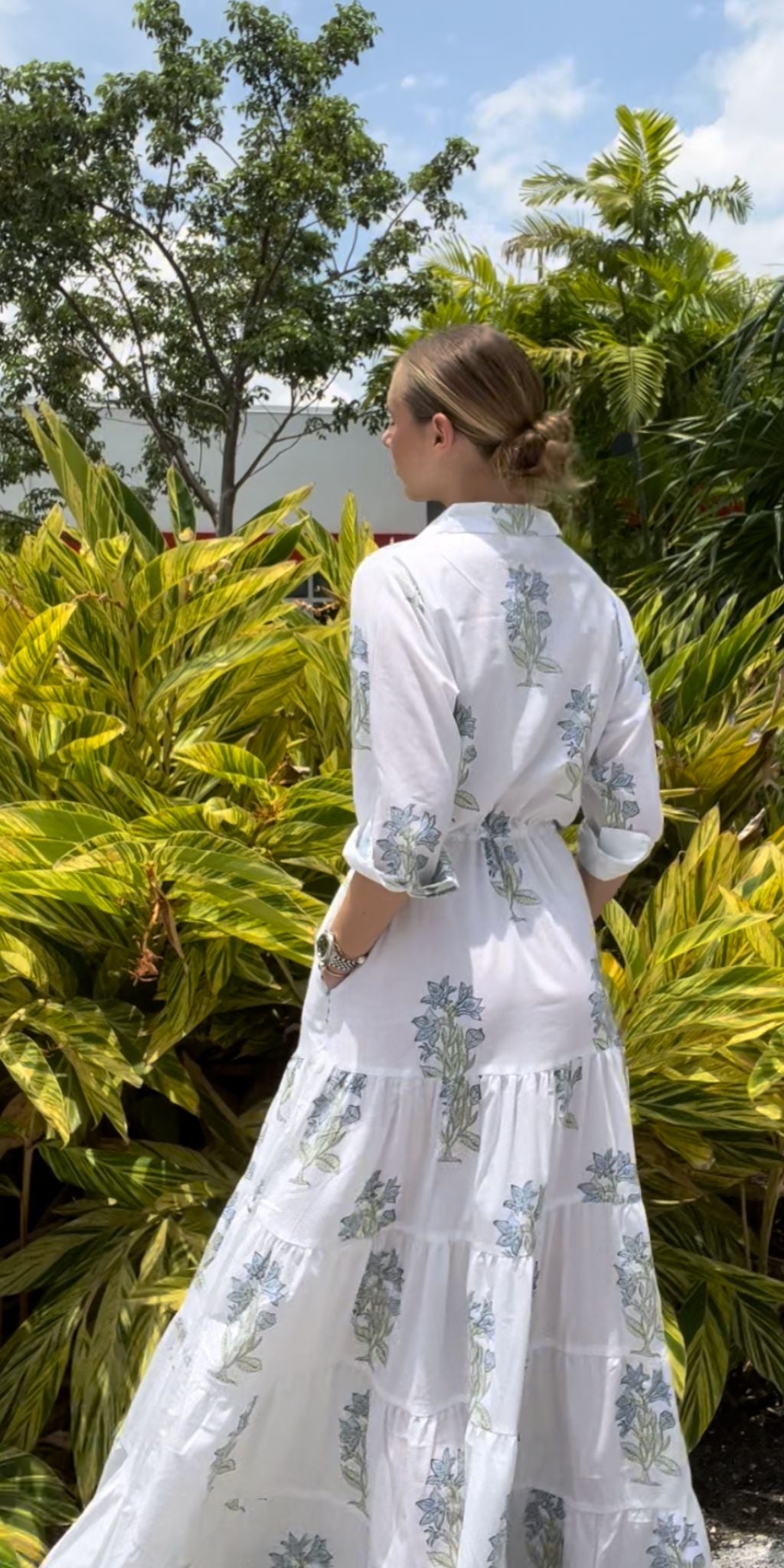 Bluebell Flower Shirt Dress
