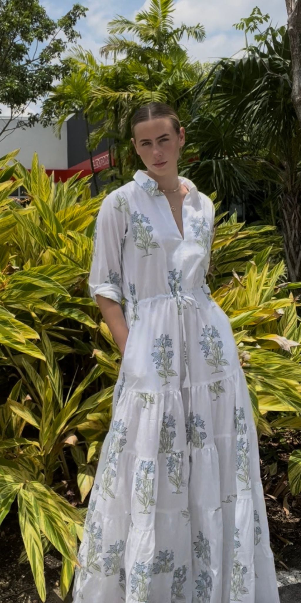 Bluebell Flower Shirt Dress – DZUBI