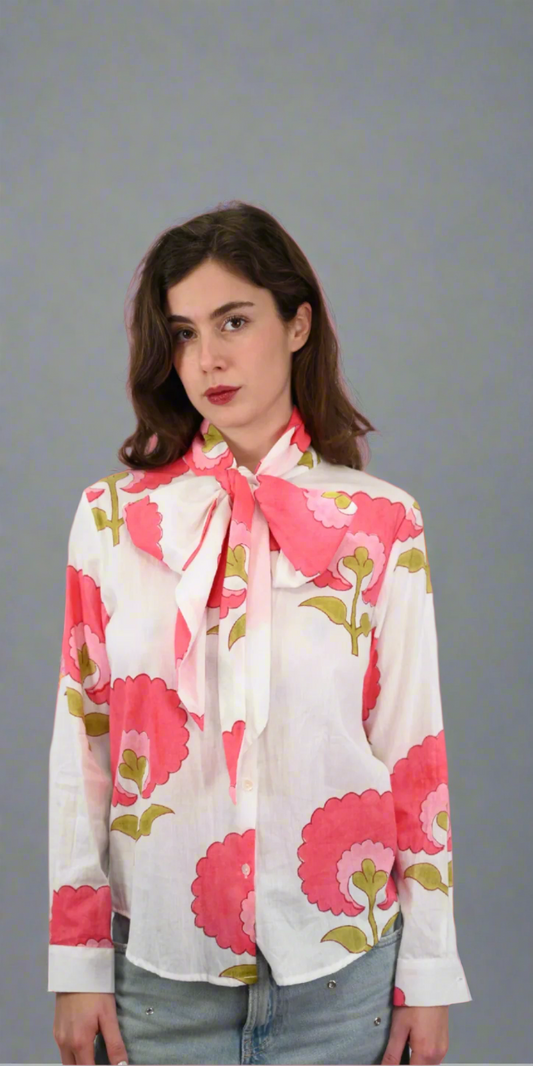 Rocknroll Bloom Bow Shirt