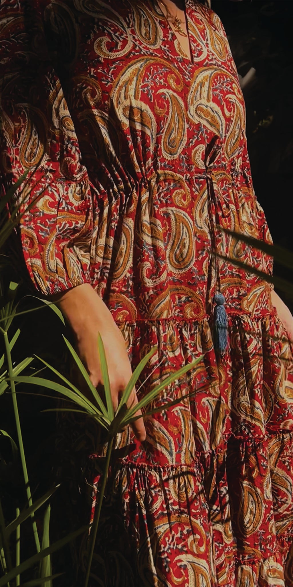 Homa Bagru Mao Dress