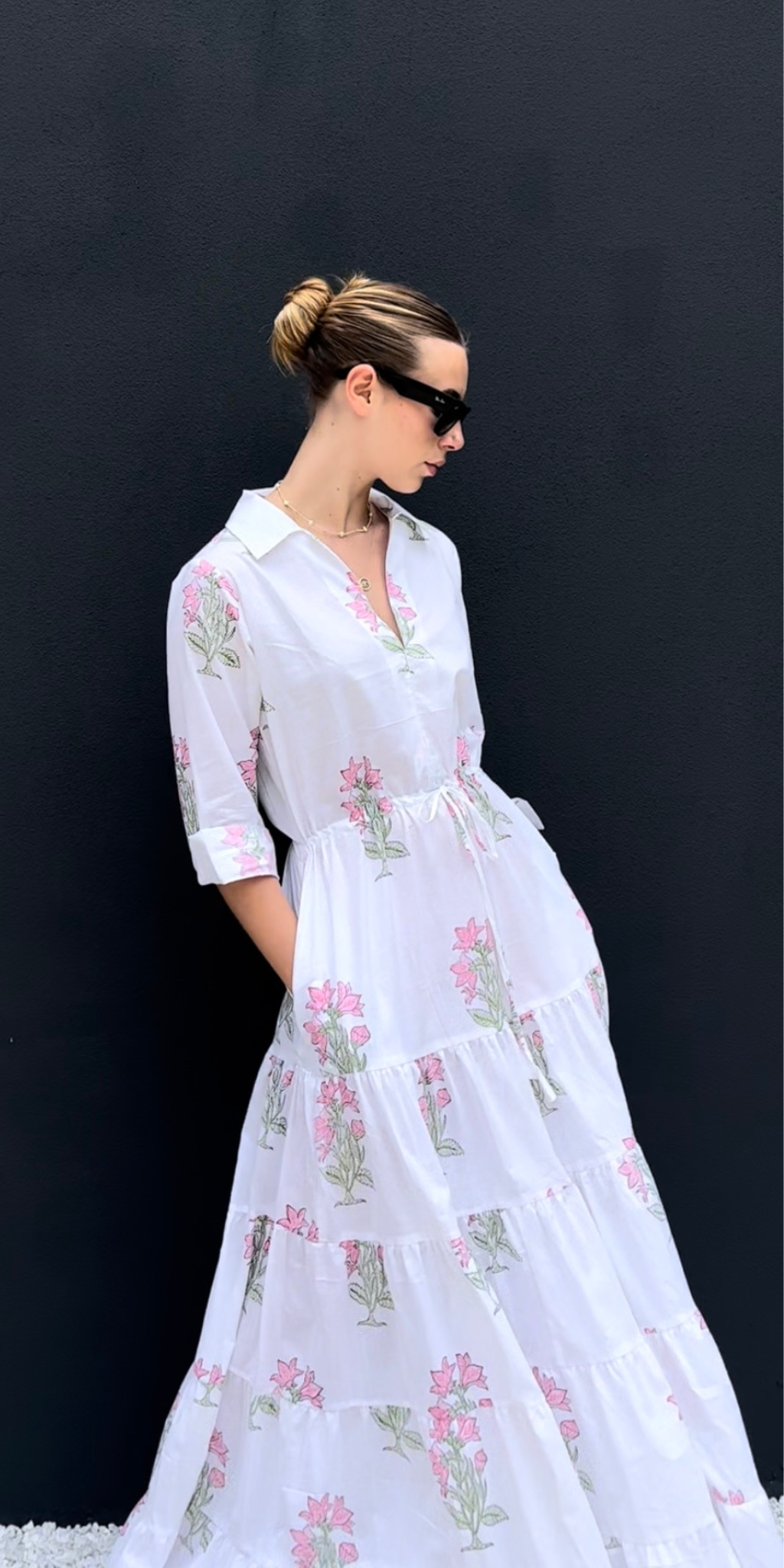 Pinkbell Flower Shirt Dress