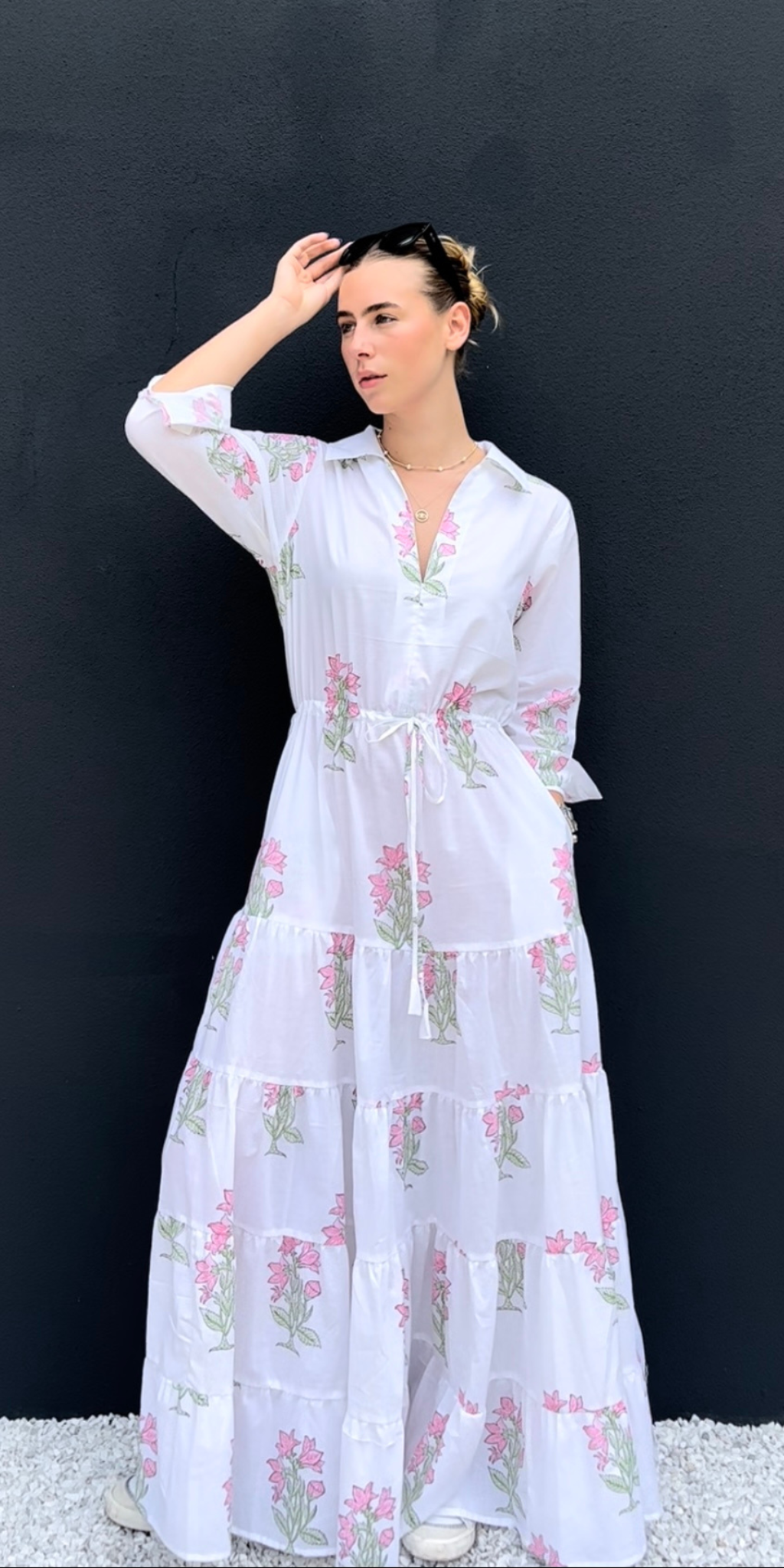 Pinkbell Flower Shirt Dress