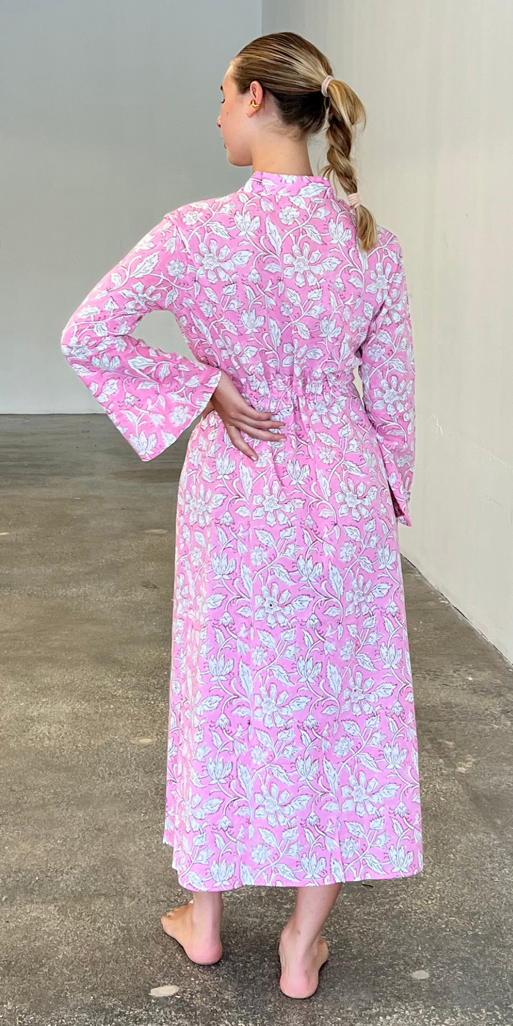Pink Button Dress