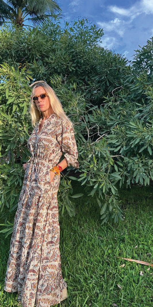 Rati Bagru Shirt Dress