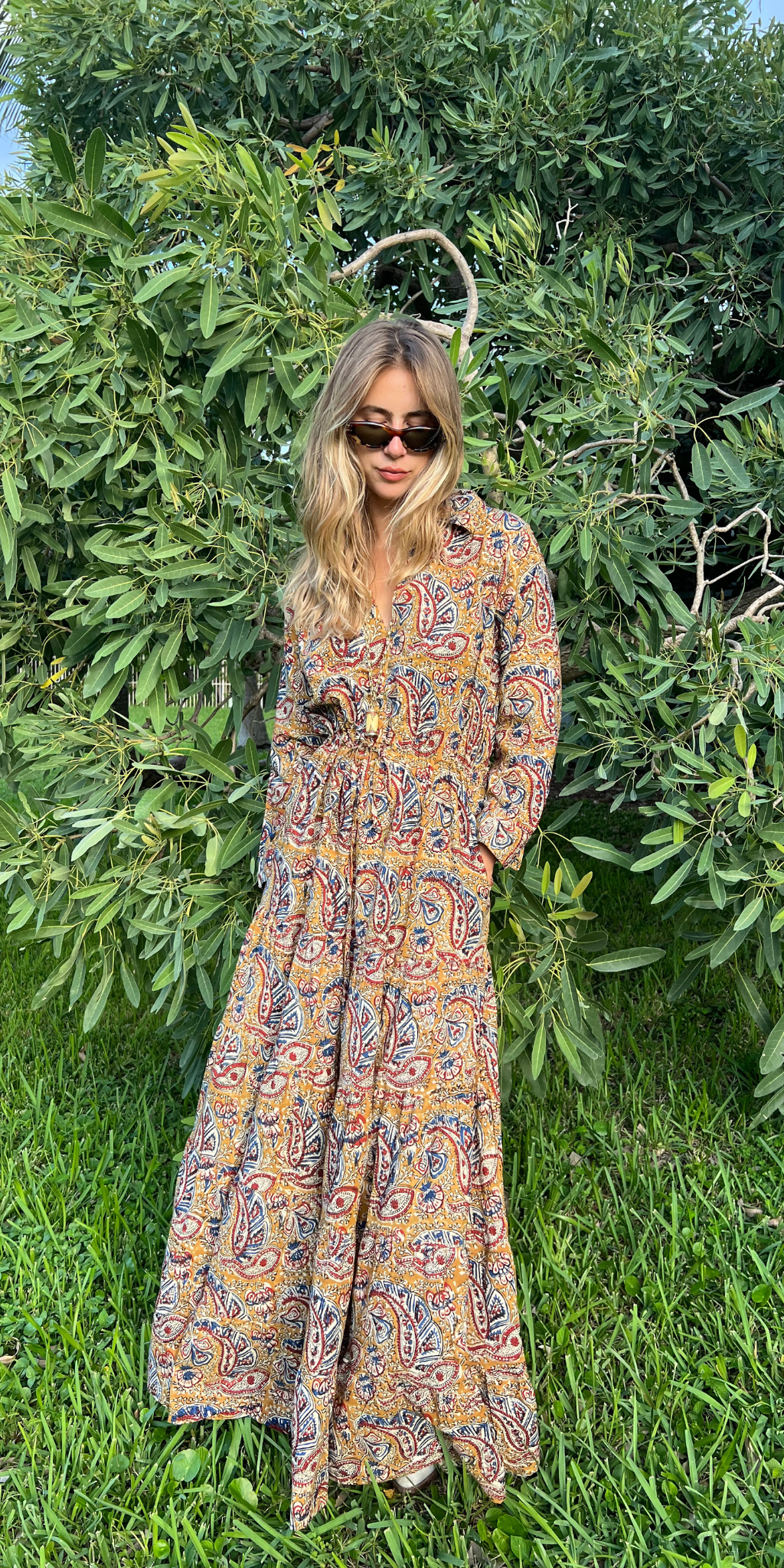 Kshirpa Bagru Shirt Dress