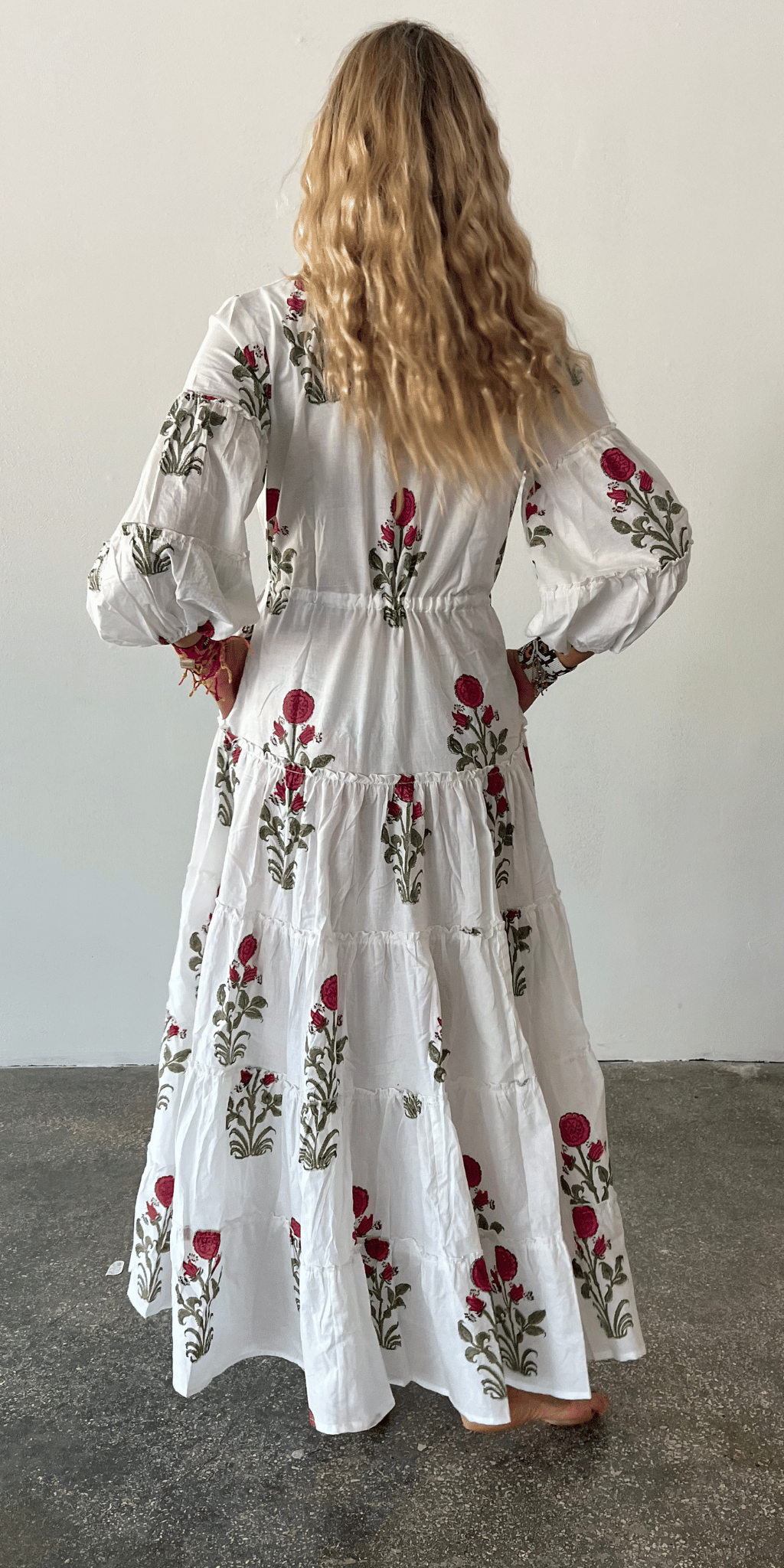 Red Mughal Mao Dress