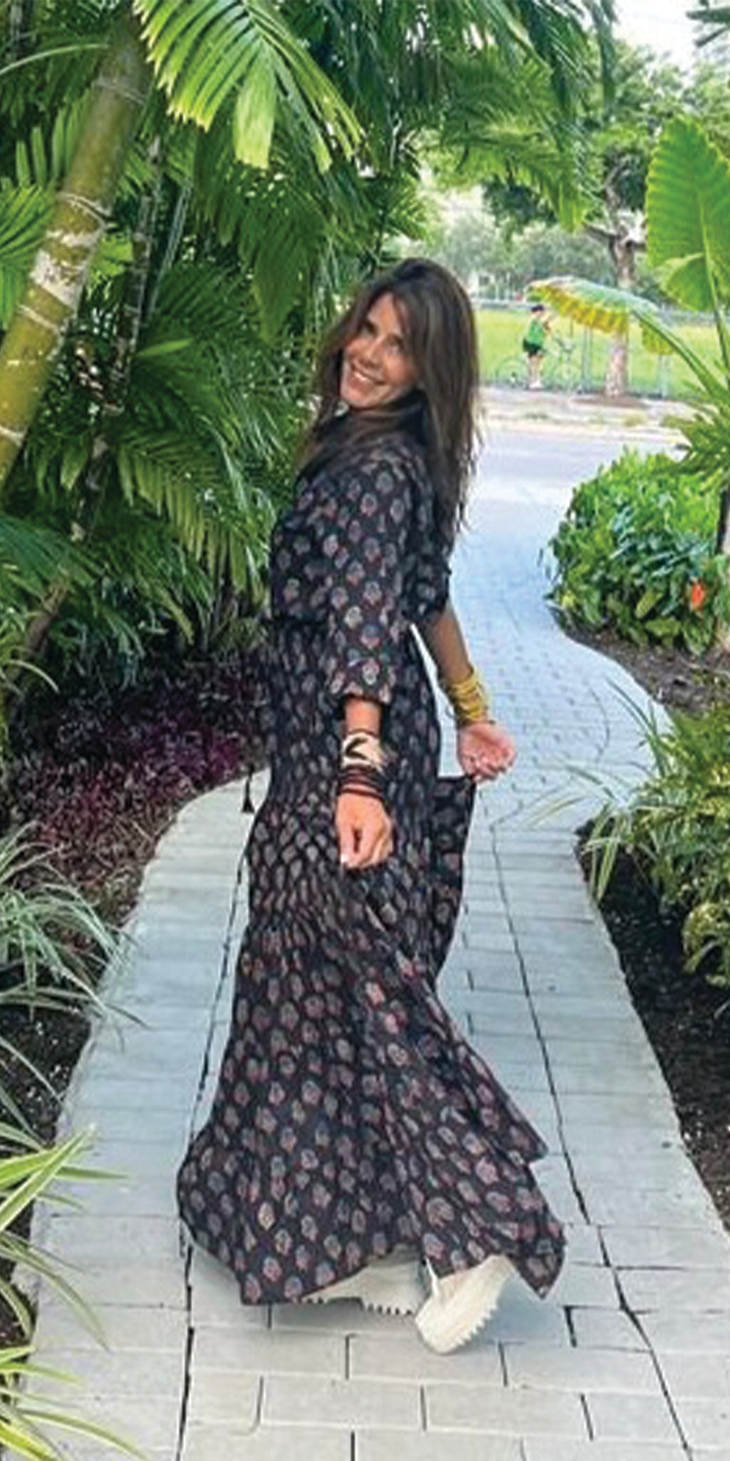 Neela Bagru Mao Dress