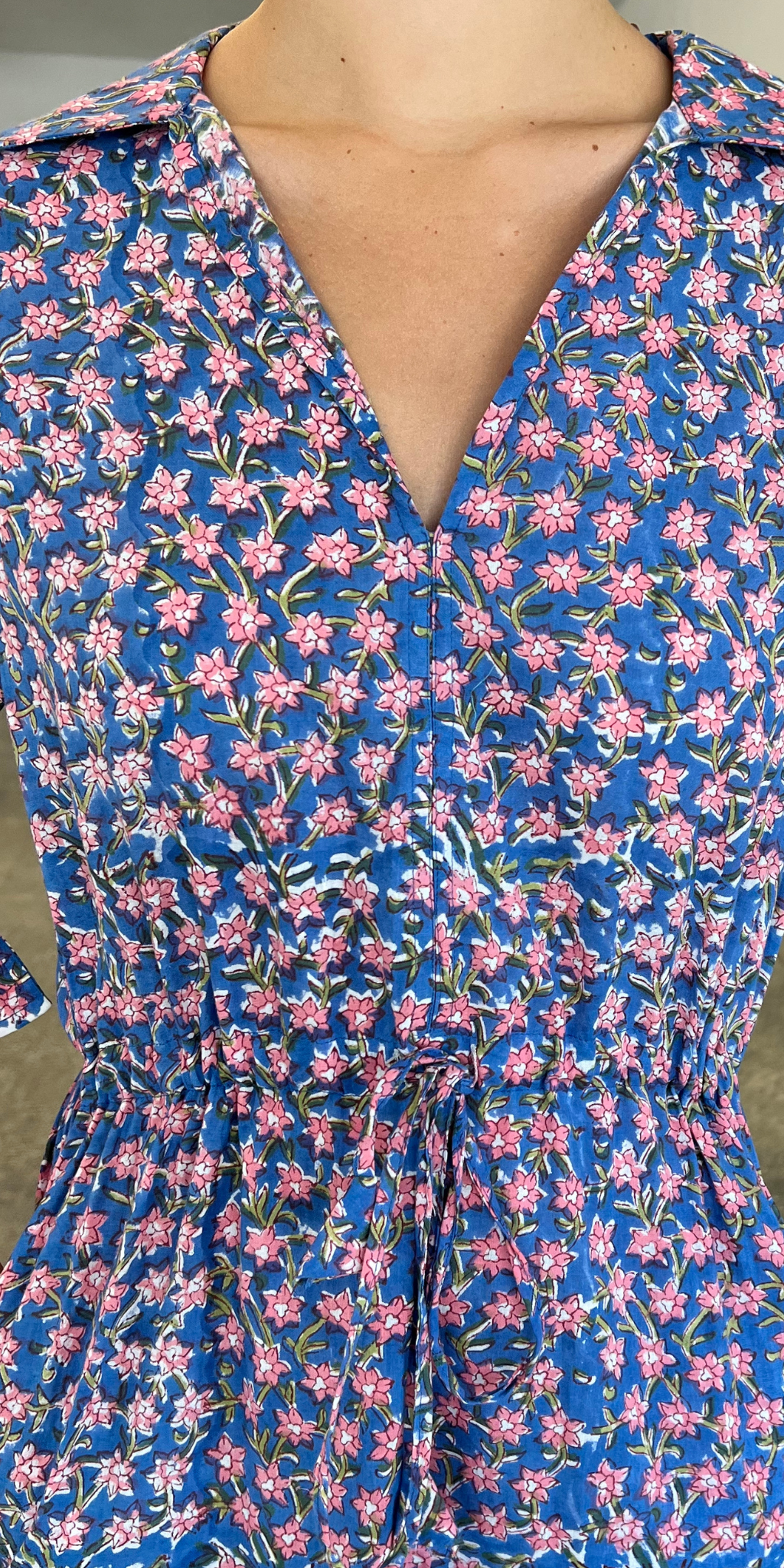 Navy Blue Short Shirt Dress