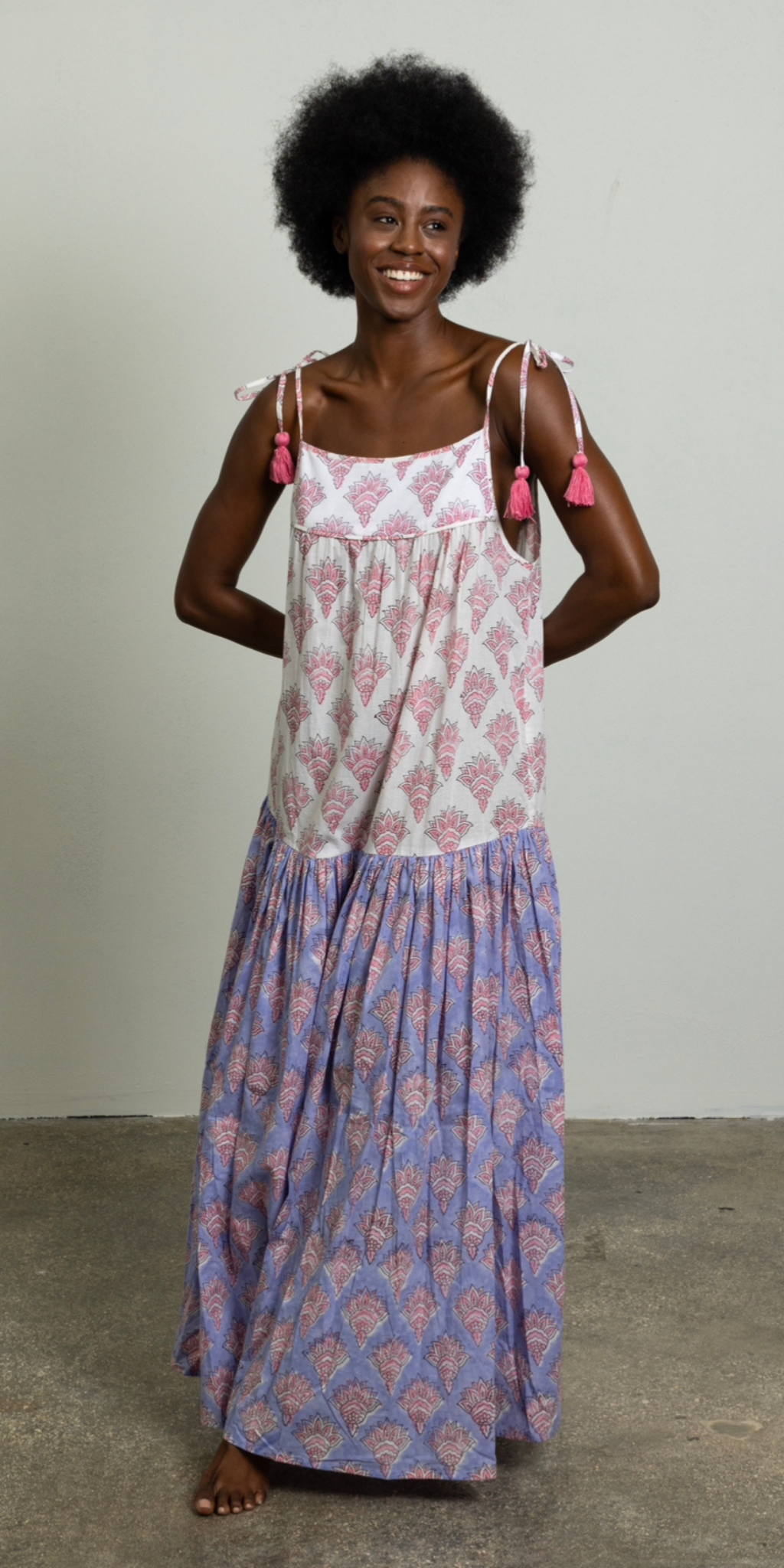 Lotus Mix Strap Dress