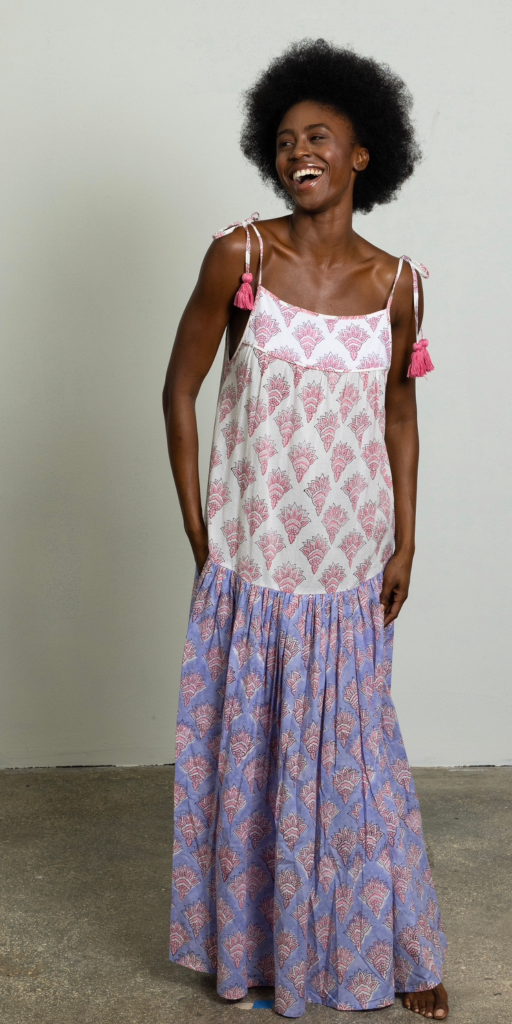 Lotus Mix Strap Dress