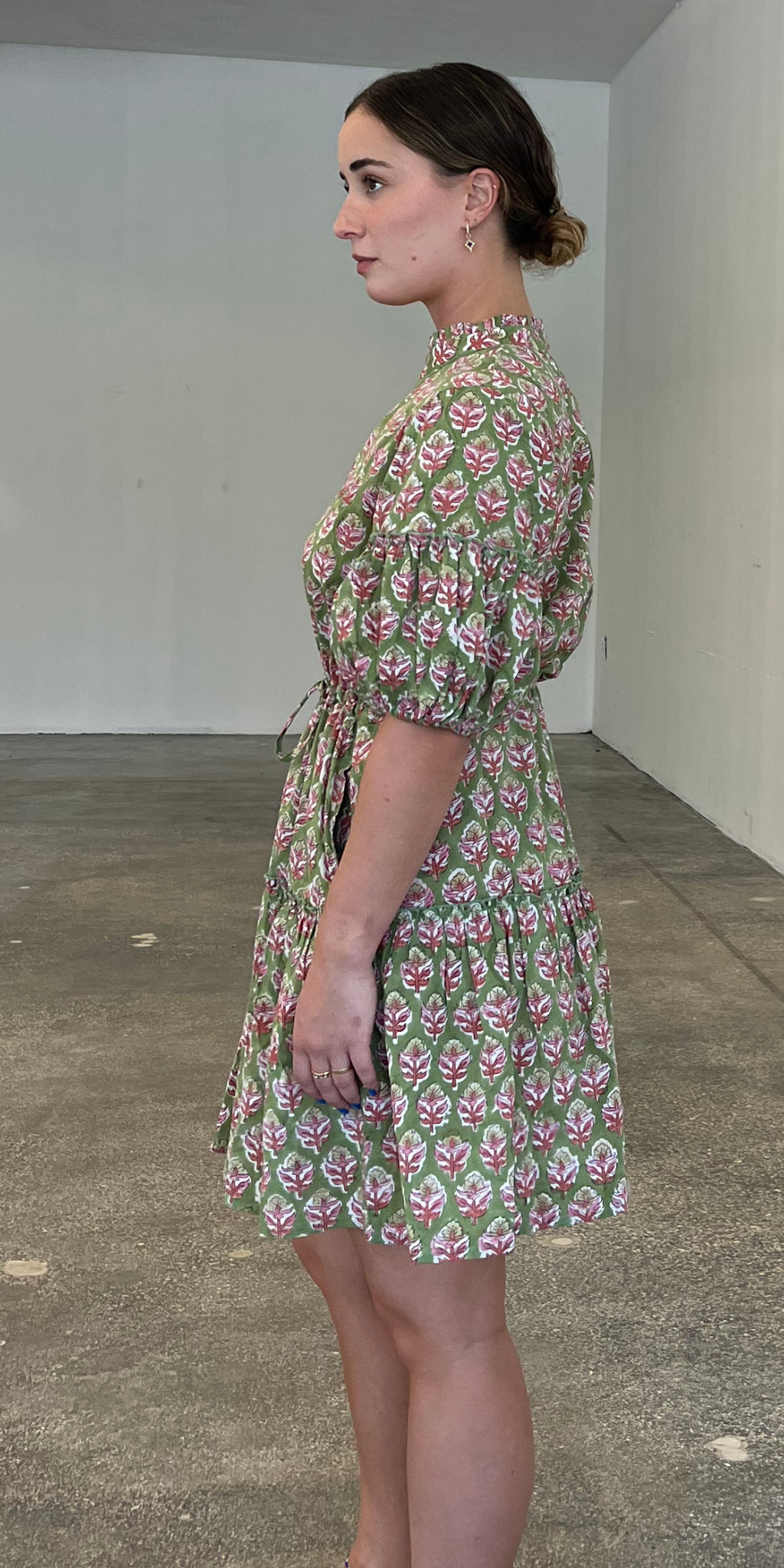 Green Apple Short Mao Dress