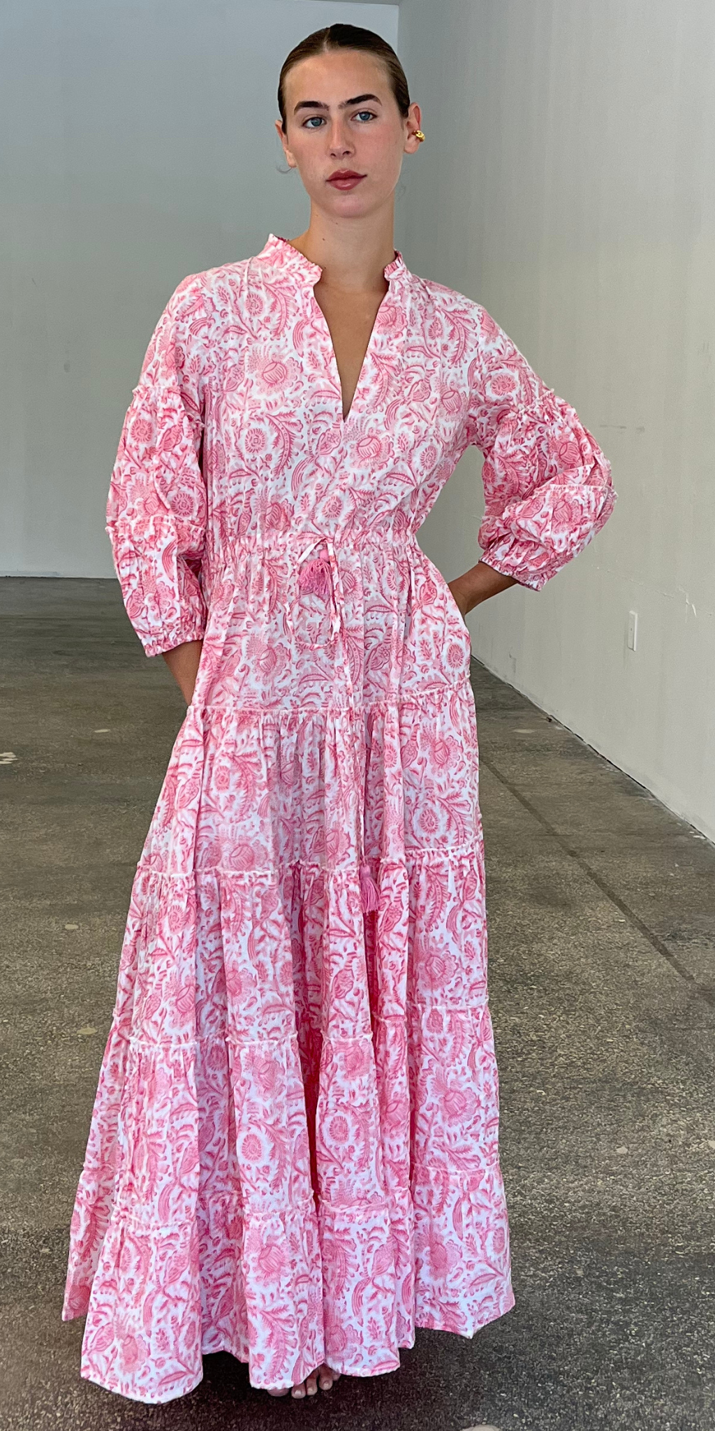 Pomegranate Pink Mao Dress