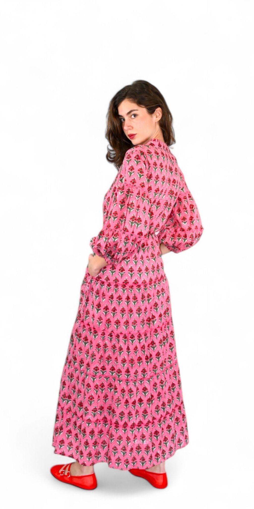 Devi Bagru Shirt Dress