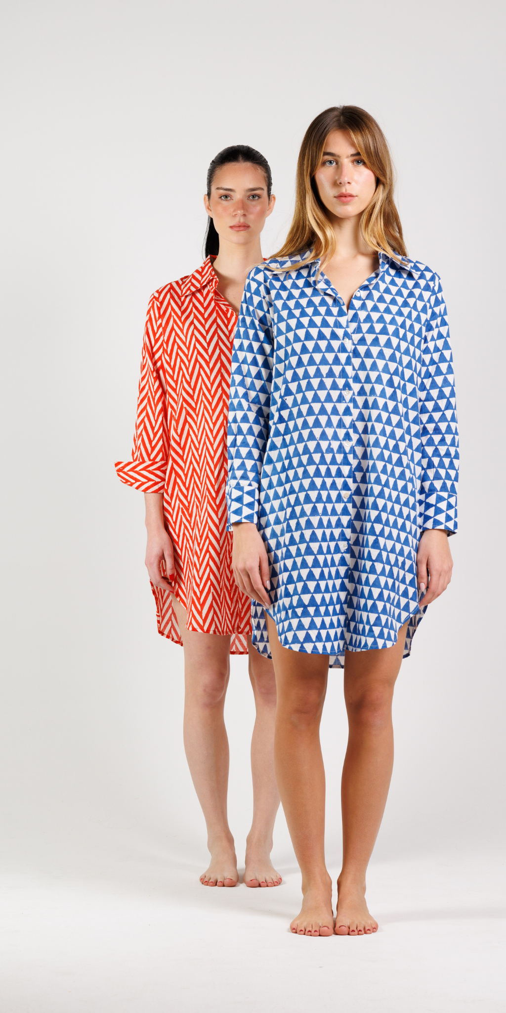 Blue Triangle Button Down Shirt