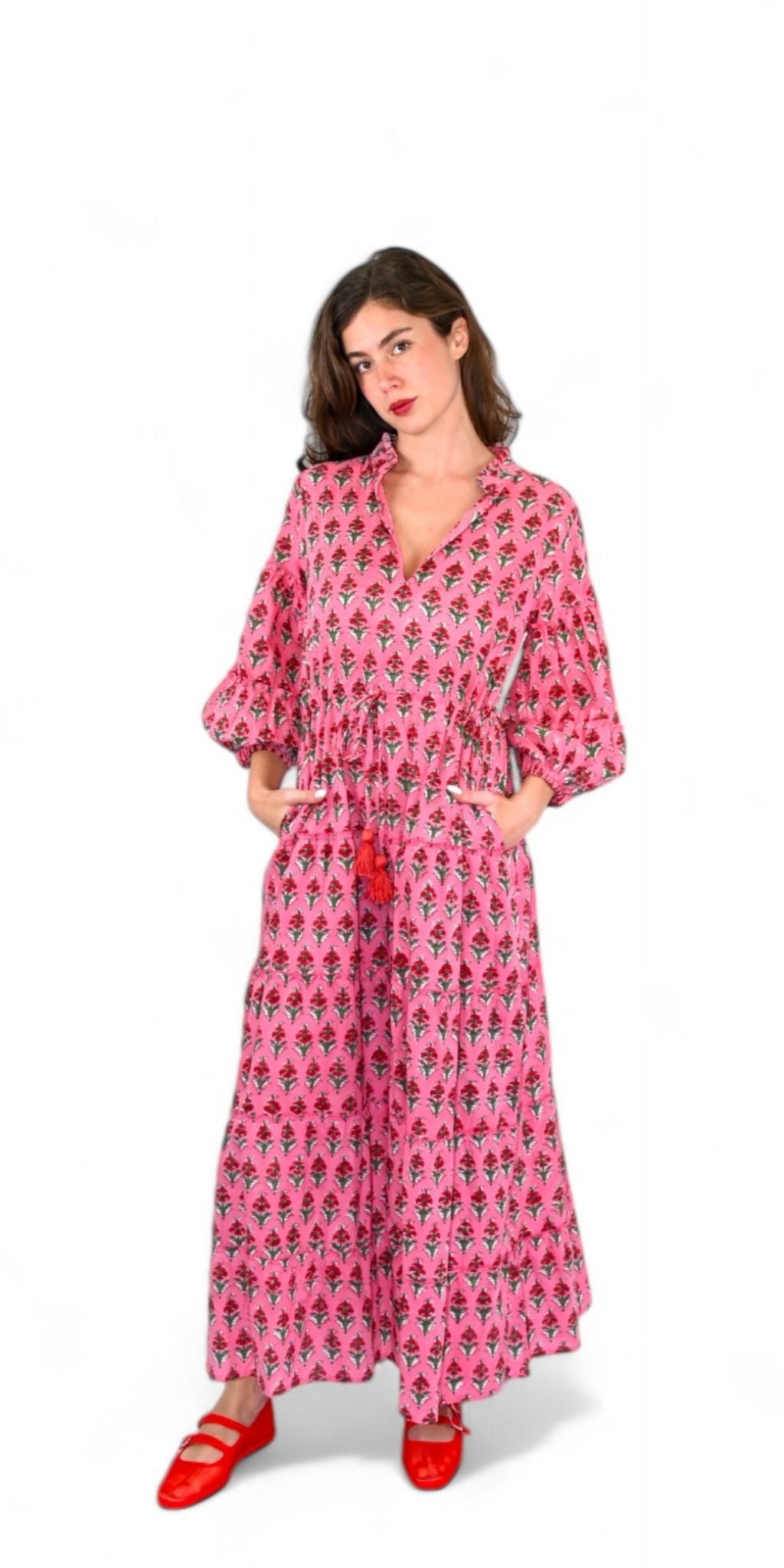 Devi Bagru Shirt Dress