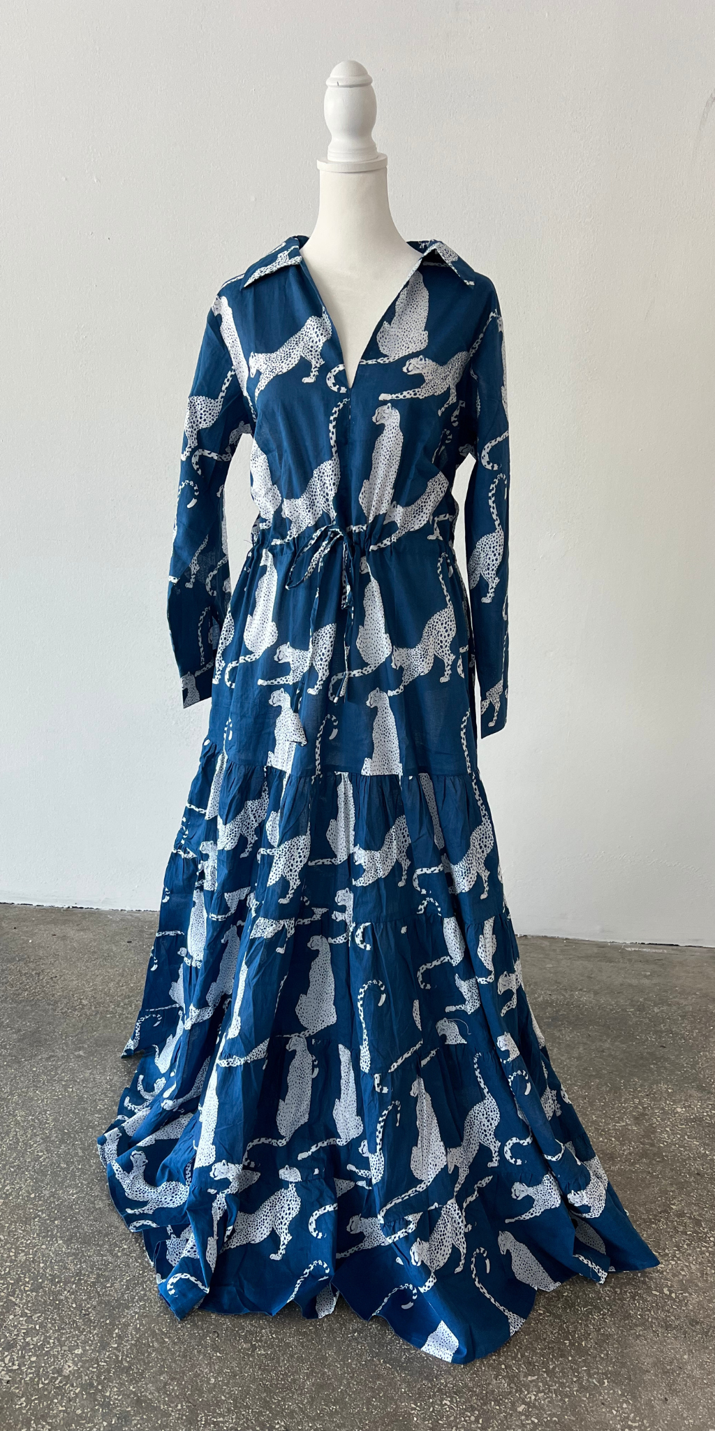Indigo Panther Shirt Dress