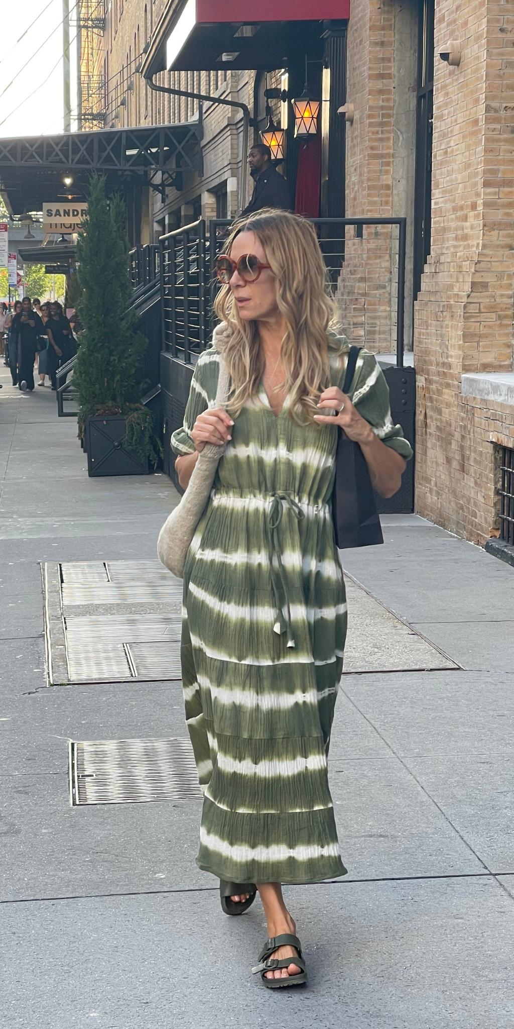 Green Shibori Long Shirt Dress DZUBI Green Shibori Long Shirt Dress DZUBI