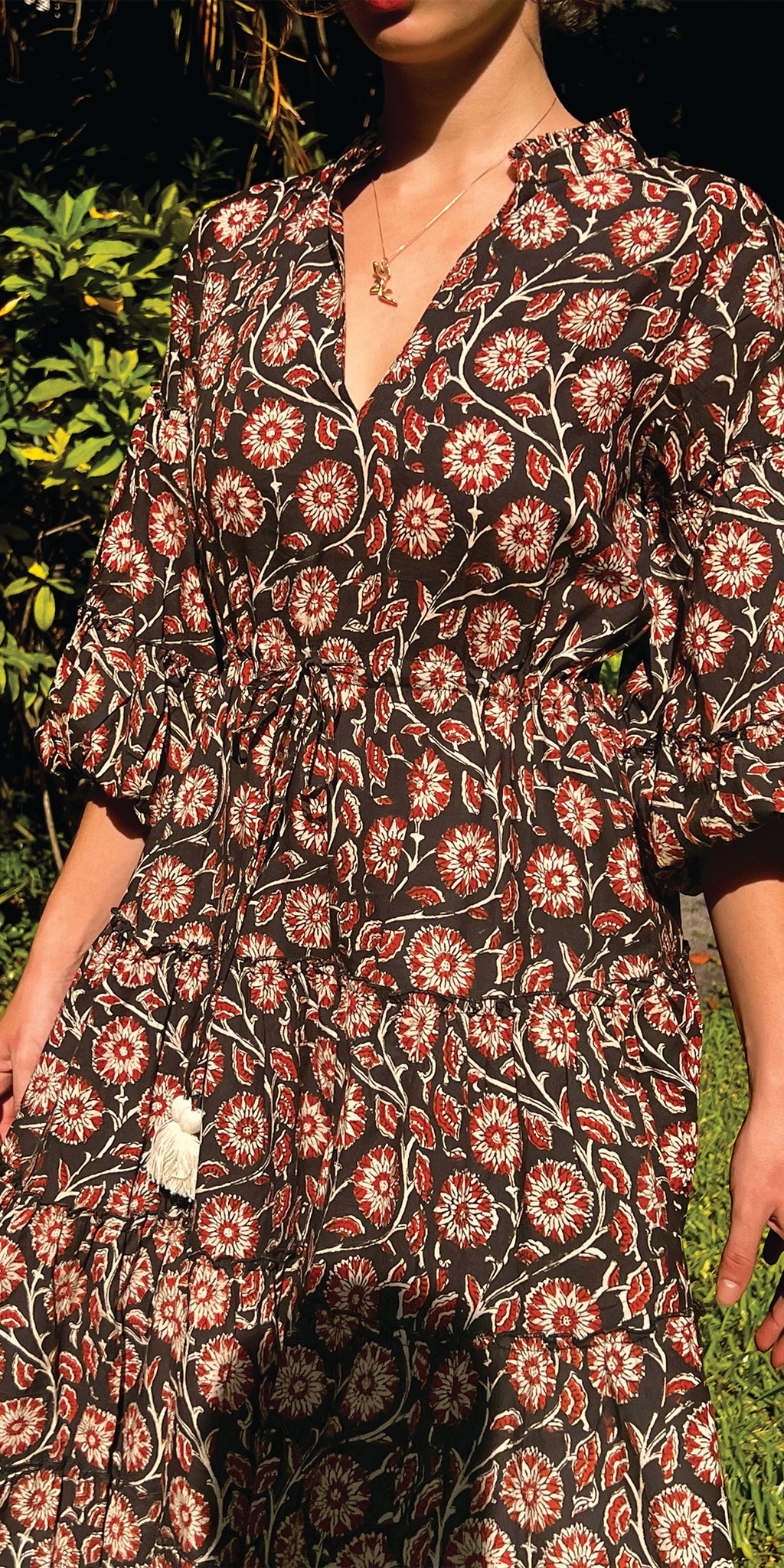 Amala Bagru Mao Dress
