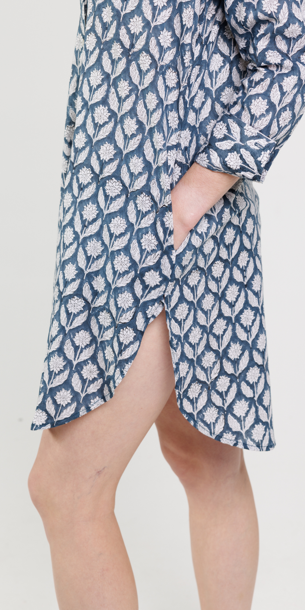 Navy Buti Button Down Shirt
