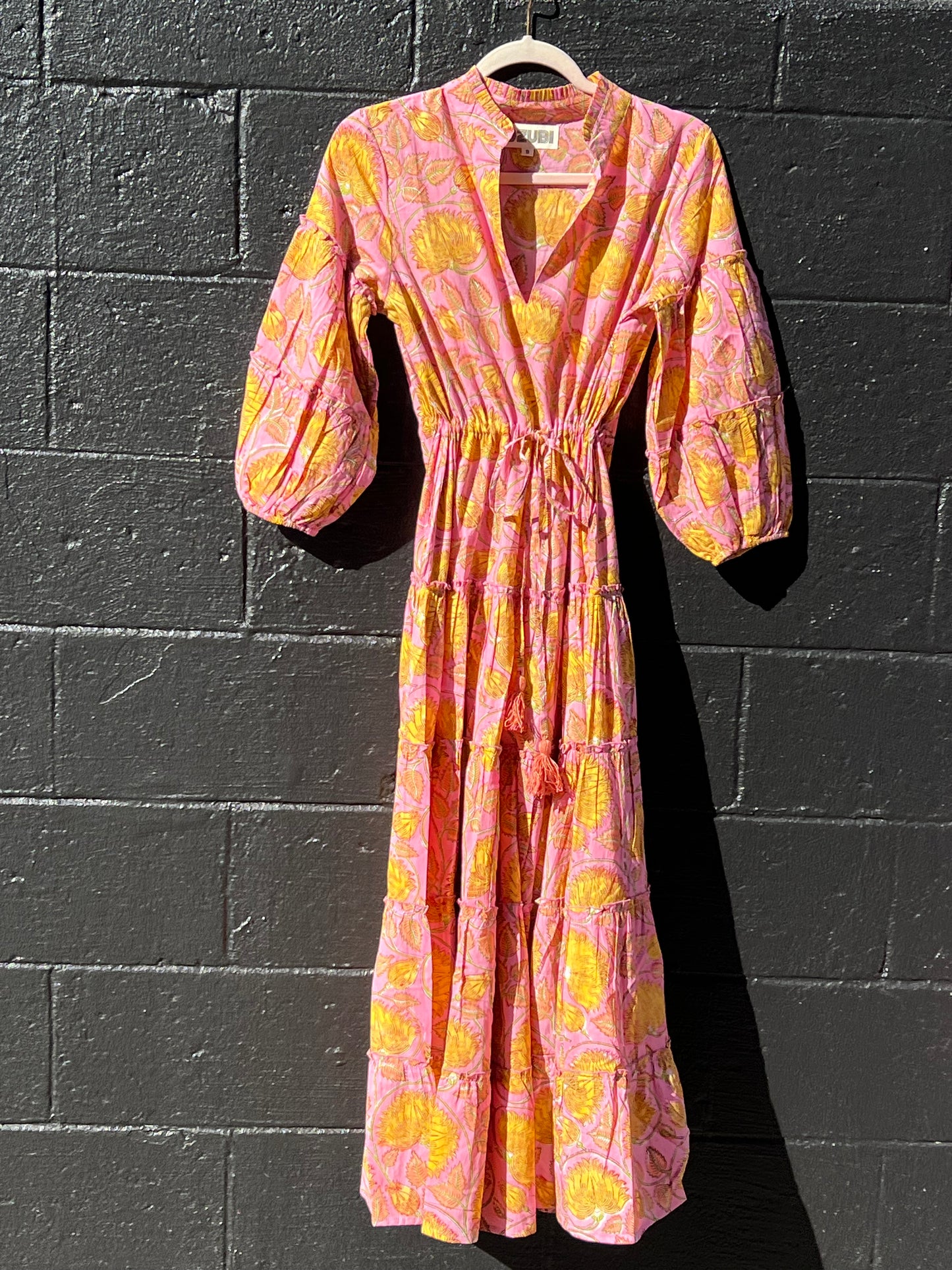 Sunny Blush Long Mao Dress