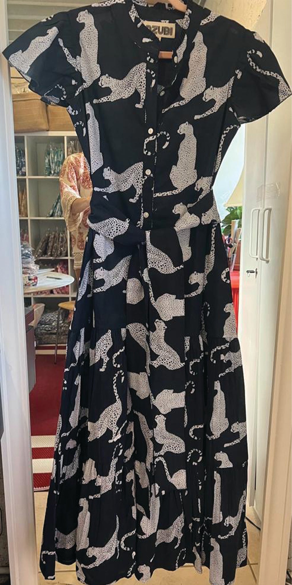 Black Panther Cap Sleeve Dress