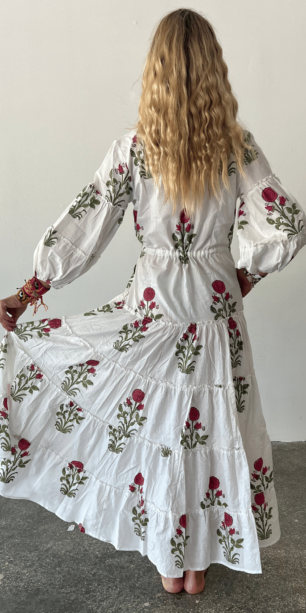 Red Mughal Mao Dress