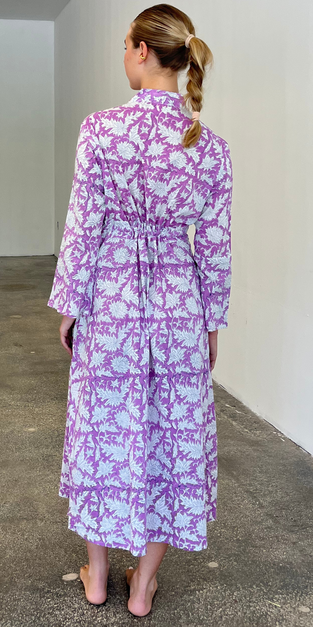 Purple Button Dress