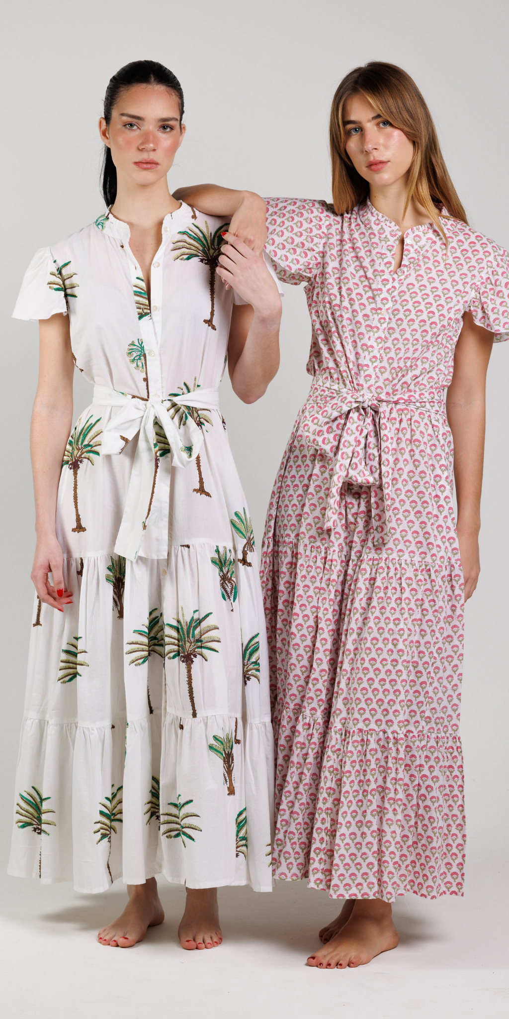 Palm Cap Sleeve Dress