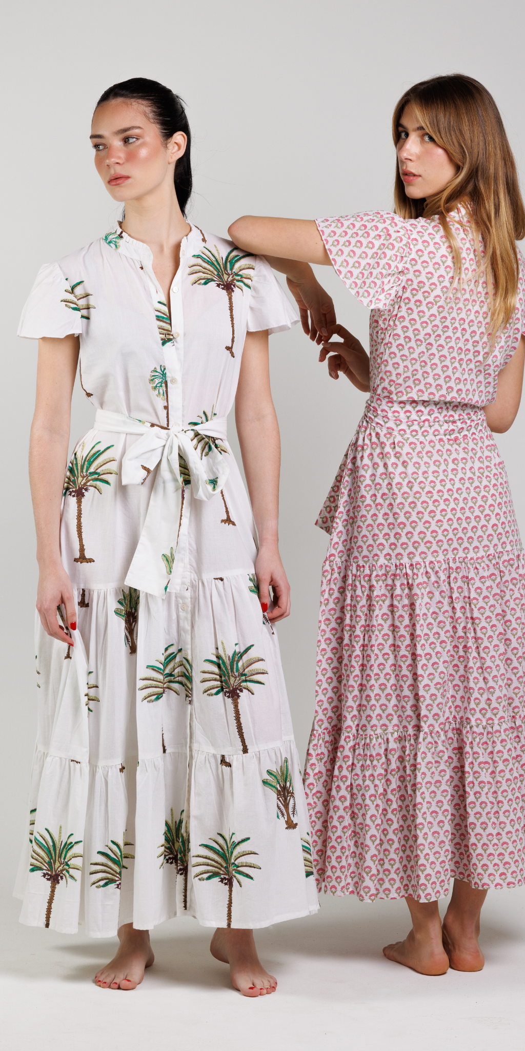 Palm Cap Sleeve Dress