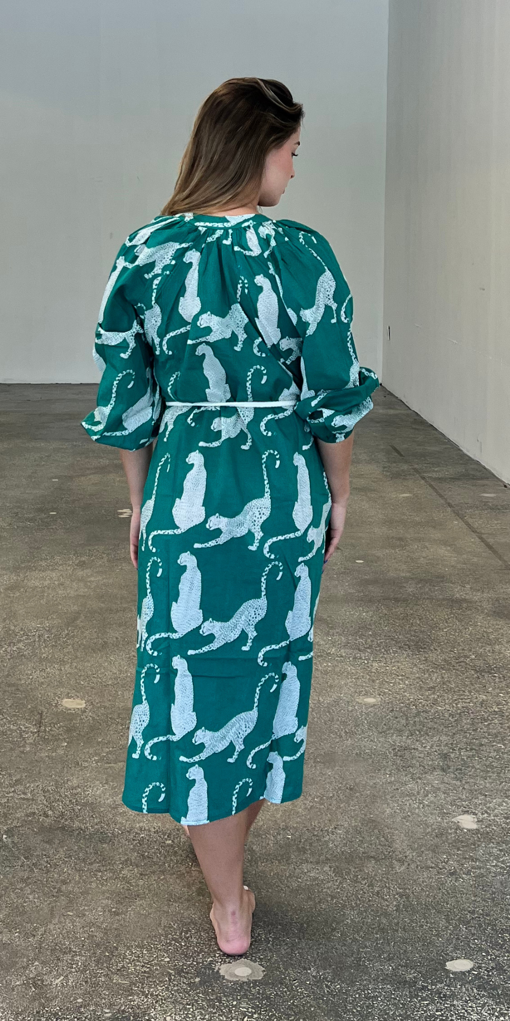 Green Panther Kurta