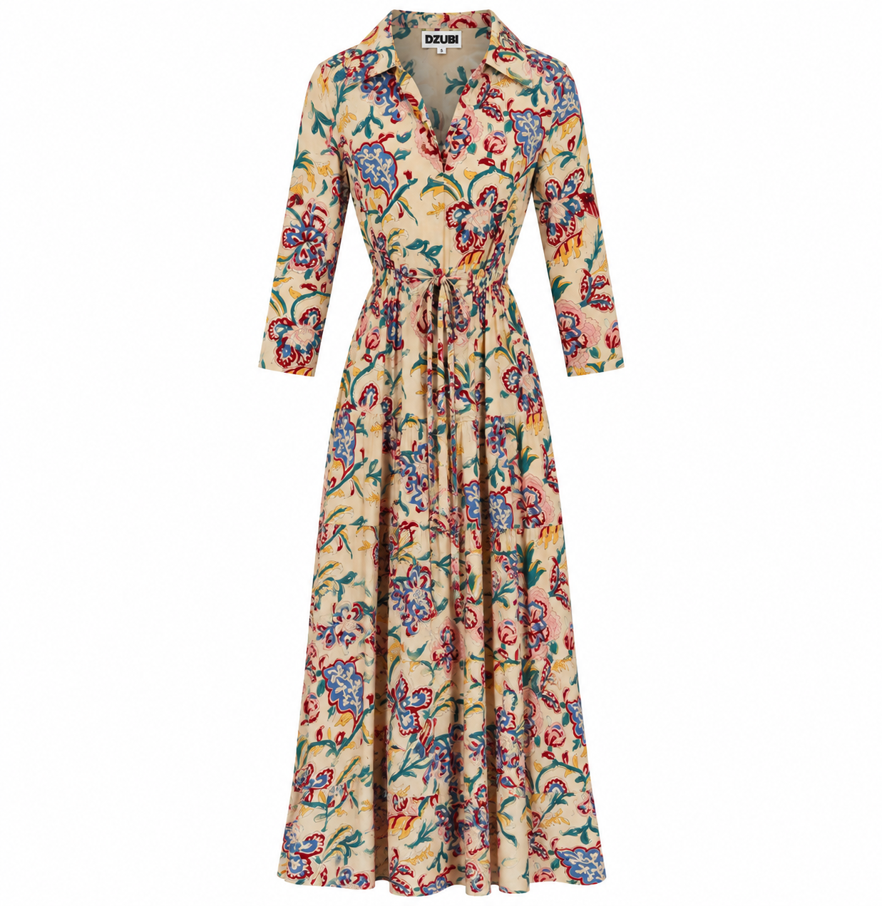Morning Bloom Long Shirt Dress