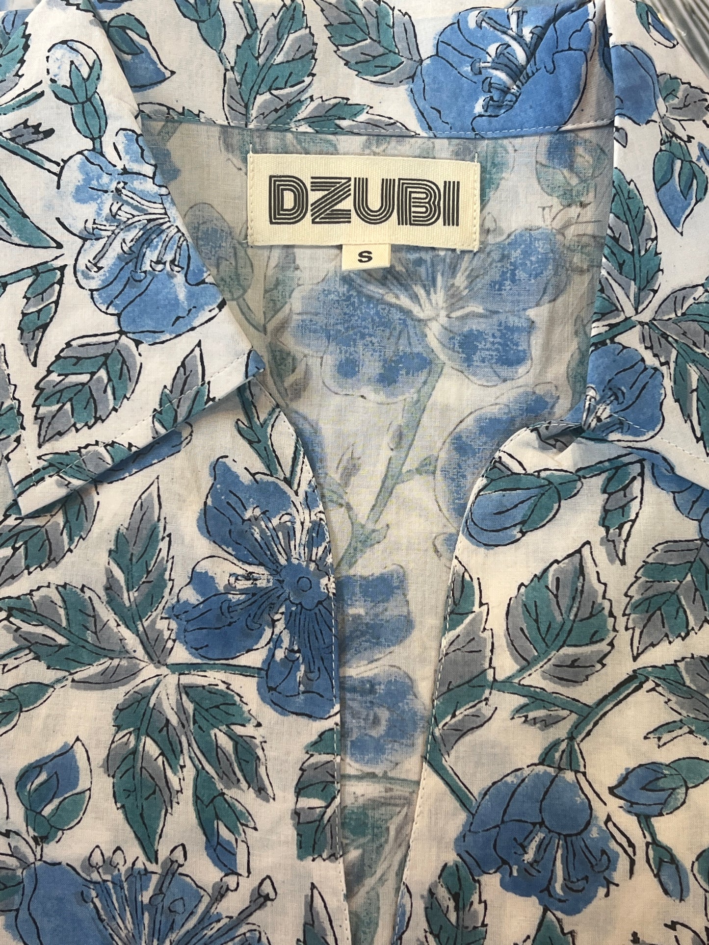 Blue Serenity Long Shirt Dress