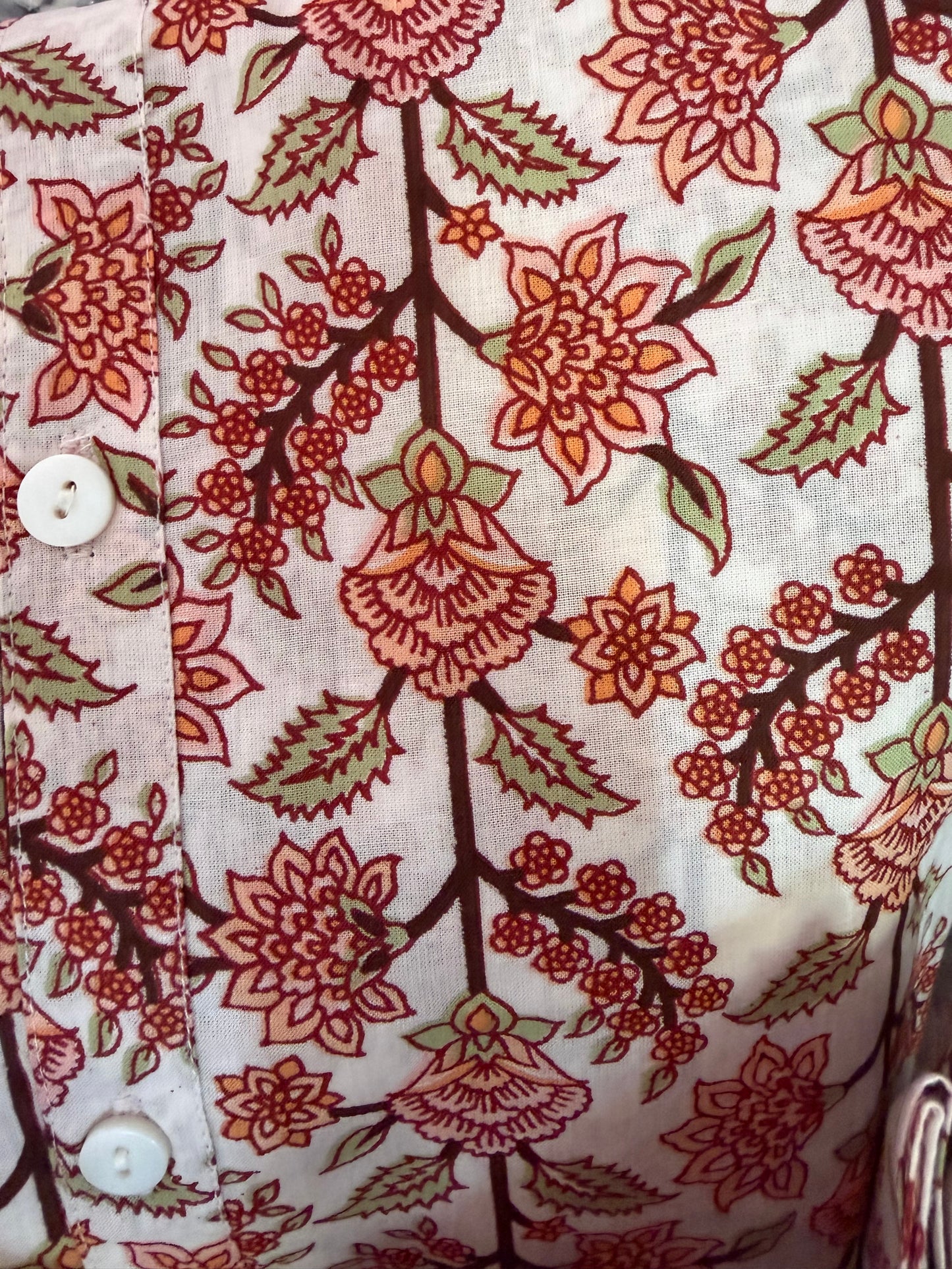 Cap Sleeve Cherry Blossom Dress