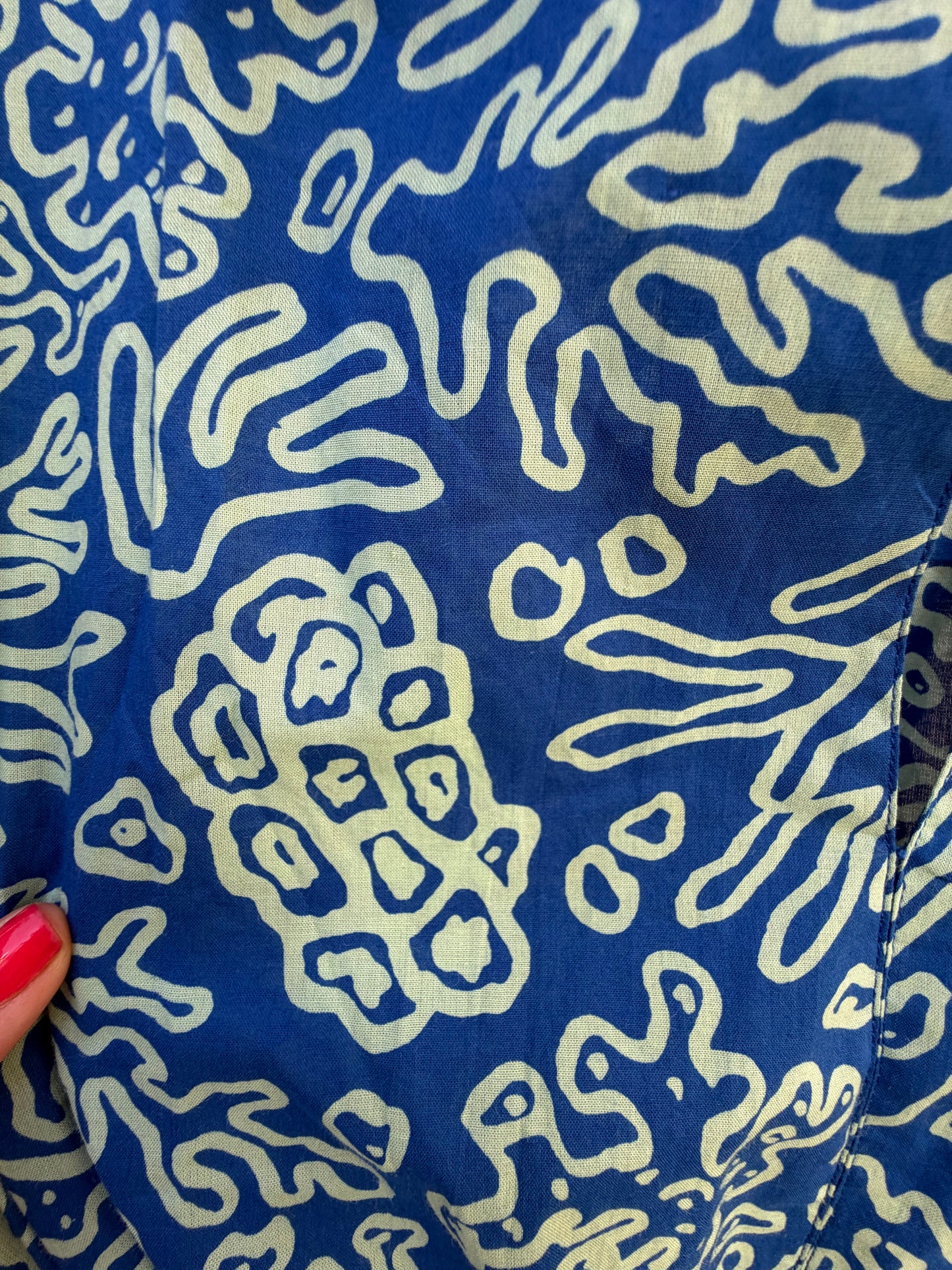 Blue Coral Shirt Dress
