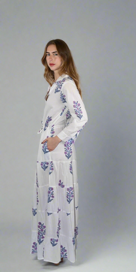 Lilac Blossom Long Shirt Dtess