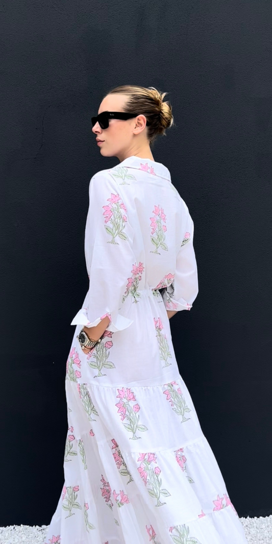 Pinkbell Flower Shirt Dress