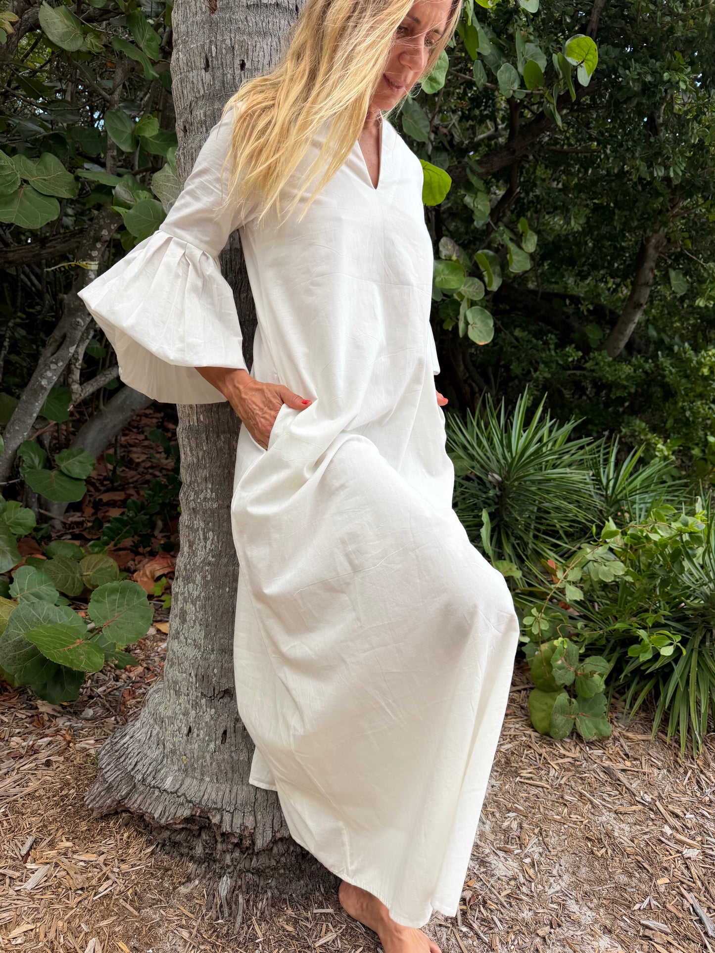 White Puff Dress