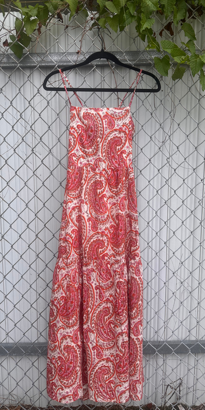 Pink Paisley Twist Dress – DZUBI Pink Paisley Twist Dress – DZUBI