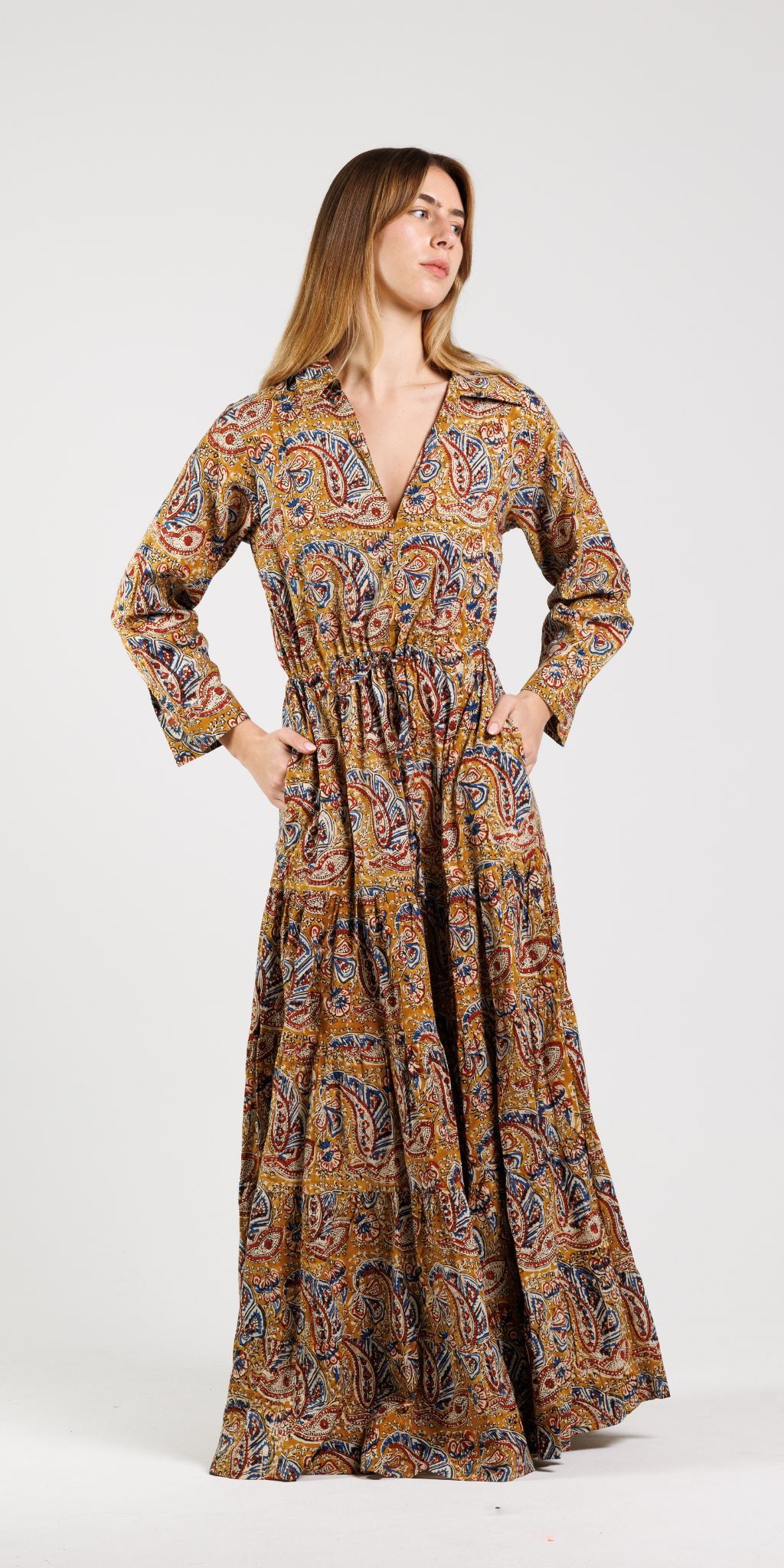 Kshirpa Bagru Shirt Dress