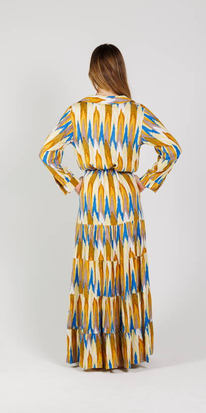 Himalaya Ikat Shirt Dress