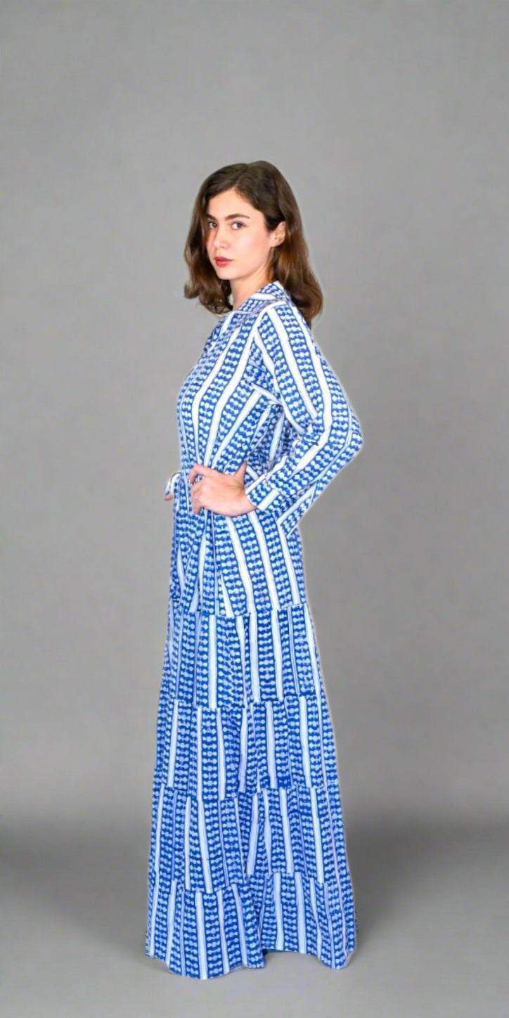 Nautical Bloom Shirt Dress