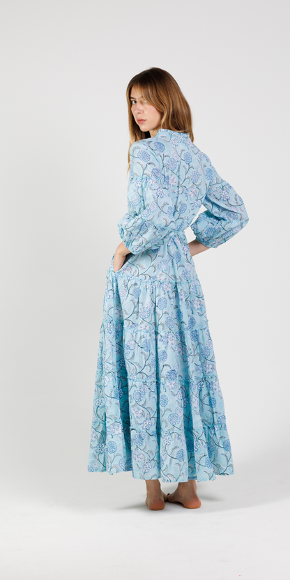 Ocean Breeze Long Mao Dress