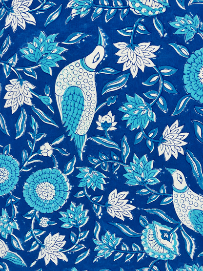 Indigo Birdsong Cap Sleeve Dress