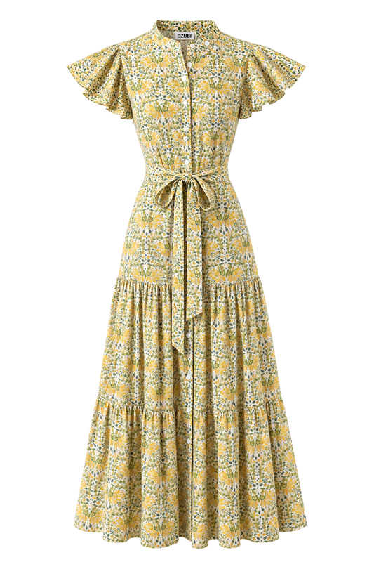 Garden Cap Sleeve Dress