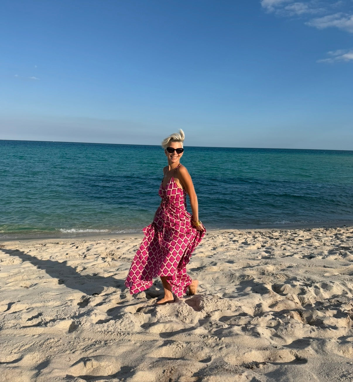 Pink Ikat Nomad Dress