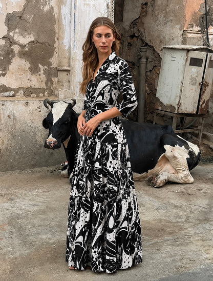 Moonlit Jungle Shirt Dress