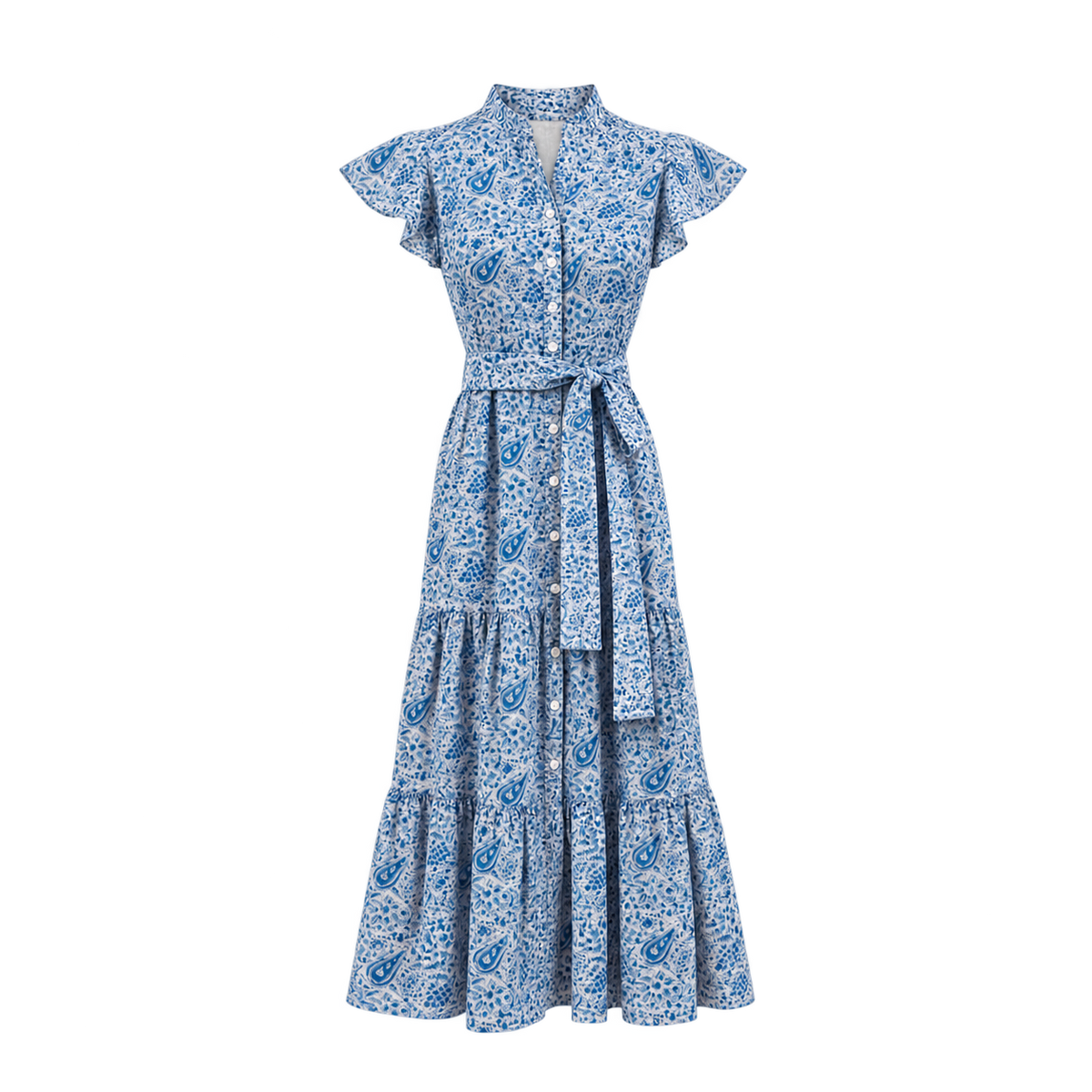 Blue Celestial Cap Sleeve Dress