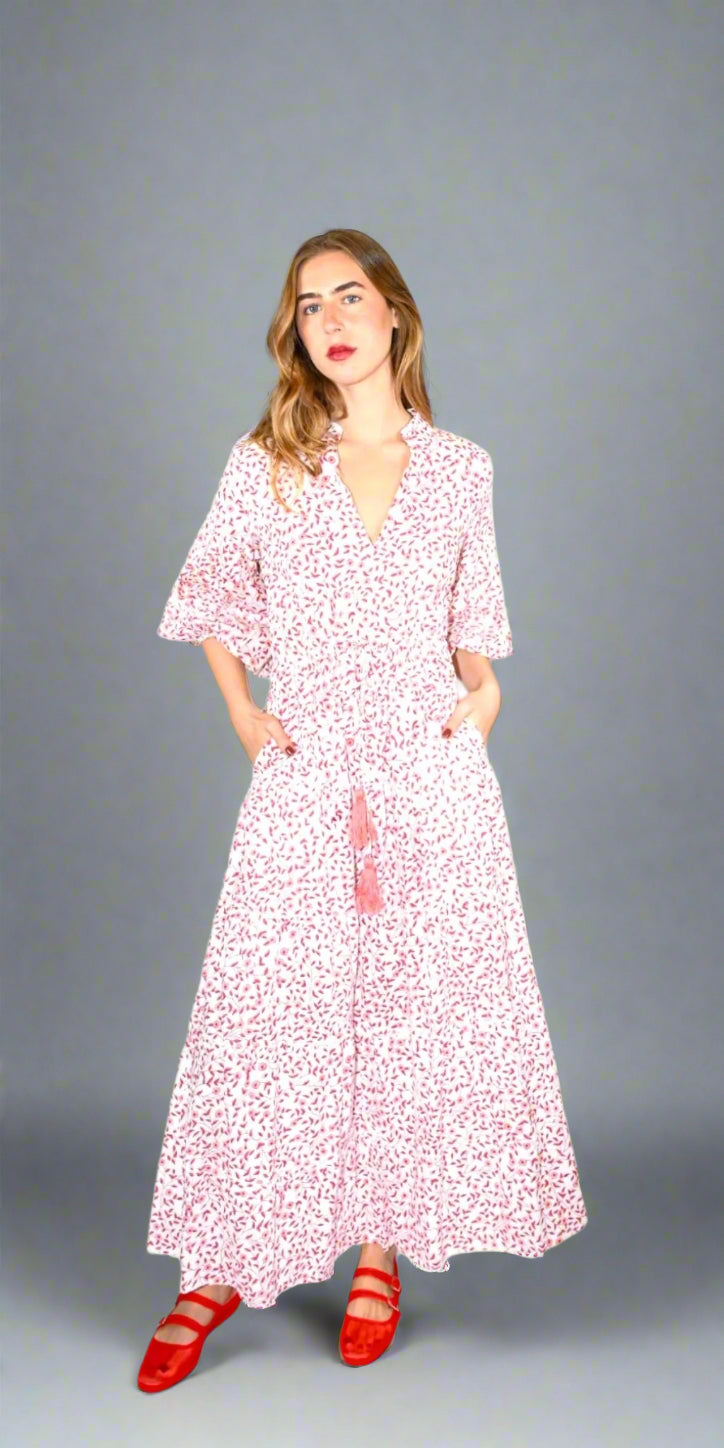 Strawbery Bloom Long Mao Dress