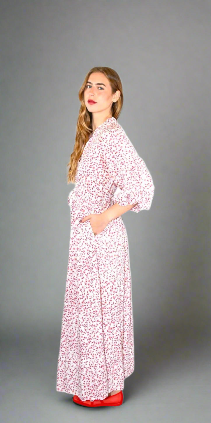 Strawbery Bloom Long Mao Dress