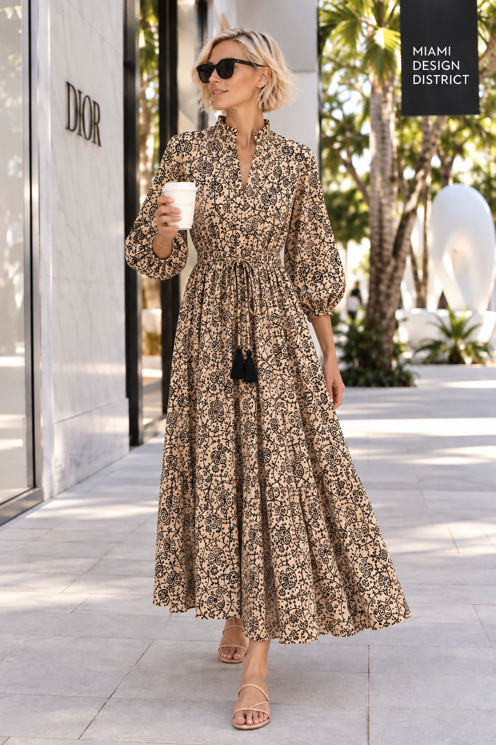Saint Germain Long Mao Neck Dress